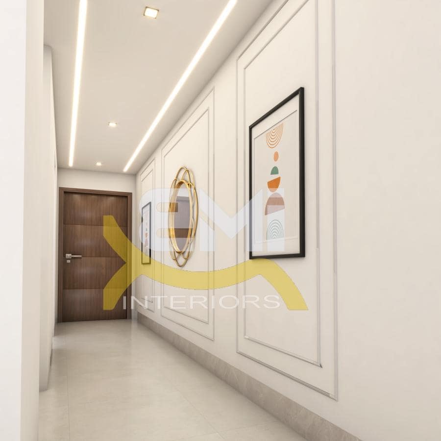 3D model of luxury apartment interior in Dubai Marina